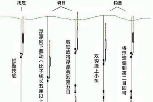 台钓怎么调漂，常见的有调4钓2、调4钓3、调4钓4等